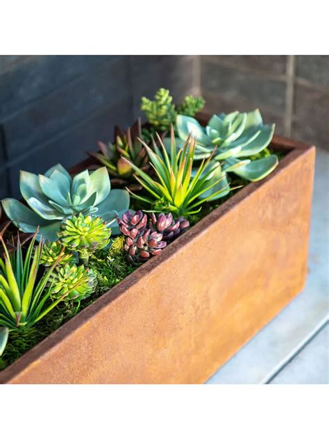 window box planter metal|veradek corten steel planters.